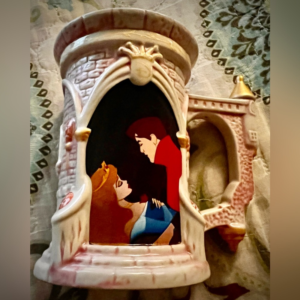 Disney Castle Romance Mug - Pink and Red